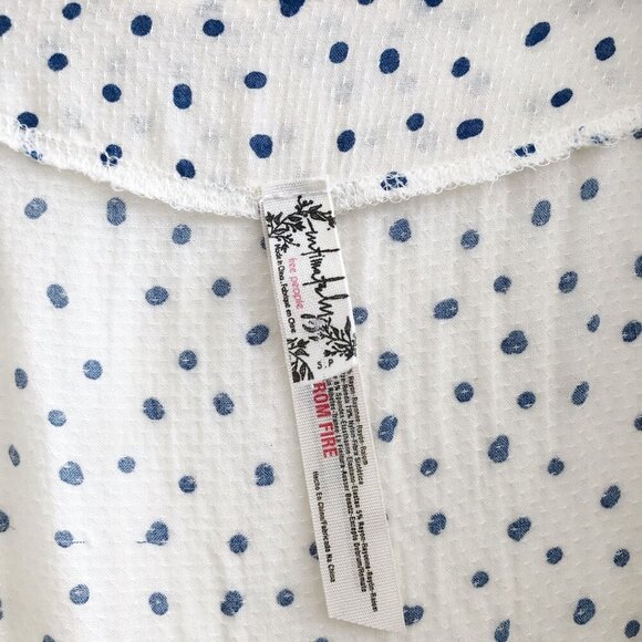 FREE PEOPLE Makin Waves Polka Dot Bodysuit Size Small - Picture 8 of 11
